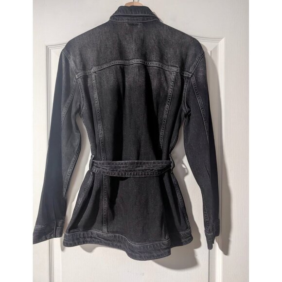 Rails | Petersen Belted Denim Shirt Jacket In Eclipse - Picture 2 of 9